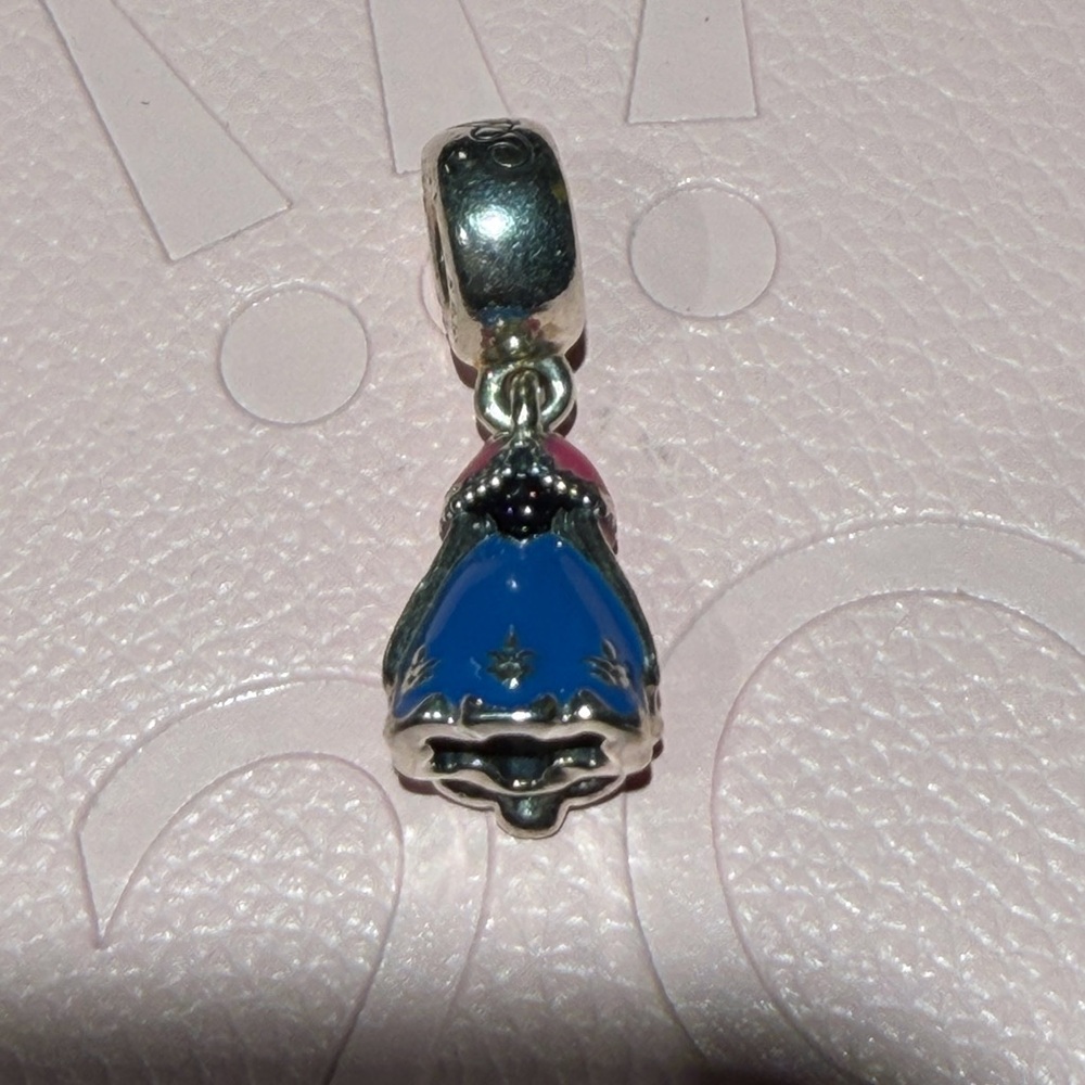 Pandora Blue and Silver  Frozen Anna Dress Bracelet Charm